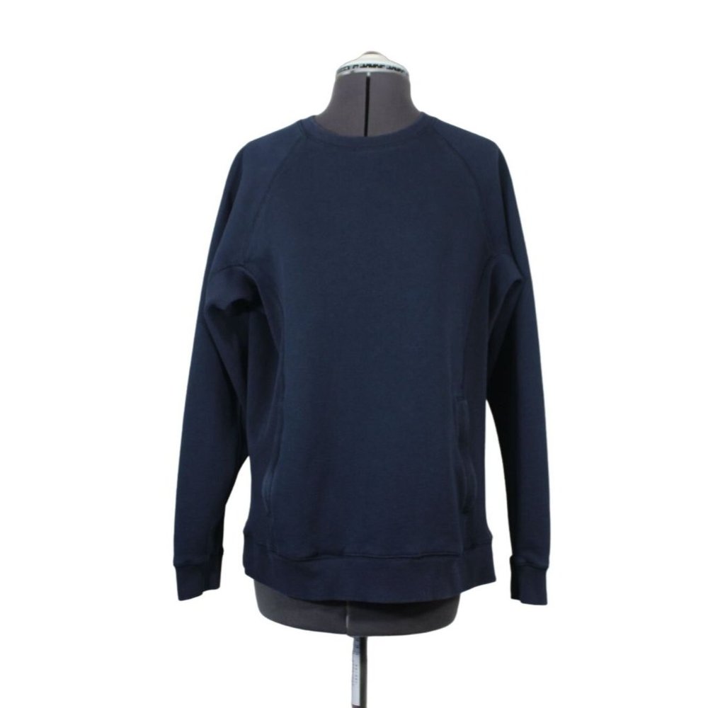 Duluth Trading women's Souped-Up‎ crew neck fleece pullover sweatshirt M